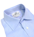 Harvie & Hudson - Light Blue Twill Cotton Shirt 41 Reg