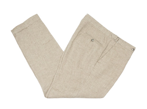 Berg & Berg - Taupe High Rise Linen Trouser 52