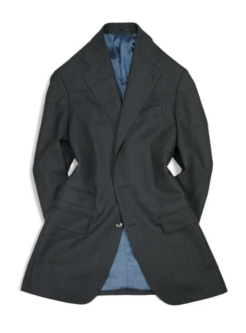 Lund & Lund - Grey Checked 100's Wool Suit 54