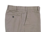 Cavour - Taupe High Rise Cotton Trousers 46