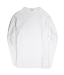 Sunspel - White Cotton Long Sleeve L