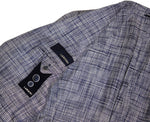 Lardini - Navy/Blue Checked Houndstooth Linen Sports Jacket 48