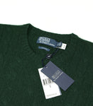 Polo Ralph Lauren - Dark Green Cable-Knit Cashmere Jumper S