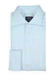 La Chemise - Blue Cotton Spread Shirt 42