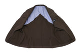 Oscar Jacobson - Washed Dark Brown Cotton Sports Jacket 52