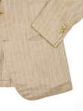 Seize sur Vingt - Beige Pinstripe Piacenza Cashmere/Silk Sports Jacket 50