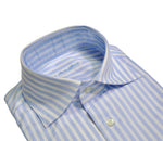 Simone Abbarchi - Light Blue Bengal Striped Oxford  Shirt 40