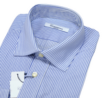 Camicissima - Blue Striped Cotton Shirts 39 & 41 Tailored
