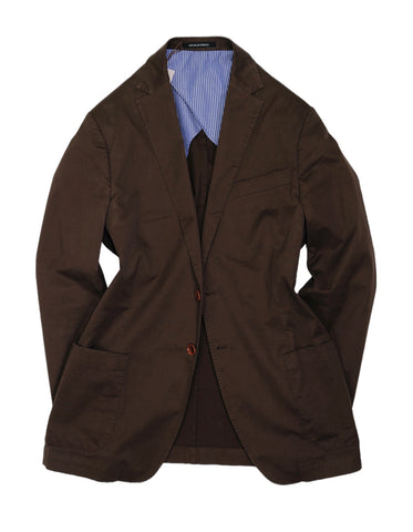 Oscar Jacobson - Dark Brown Cotton Sports Jacket 52 (Long)
