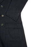 Belvest for Lund & Lund - Midnight Blue Unconstructed Wool DB Overcoat 48