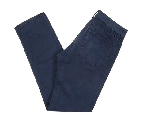 Massimo Piombo - Navy Mid-Rise 5-Pocket Cotton Trousers 31/32