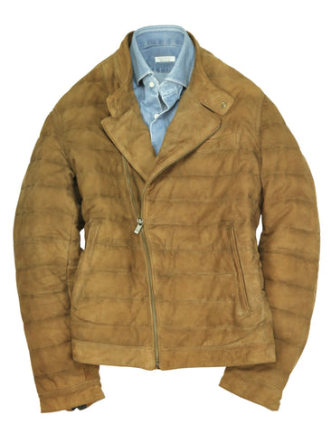 Massimo Dutti - Mid Brown Suede Jacket S