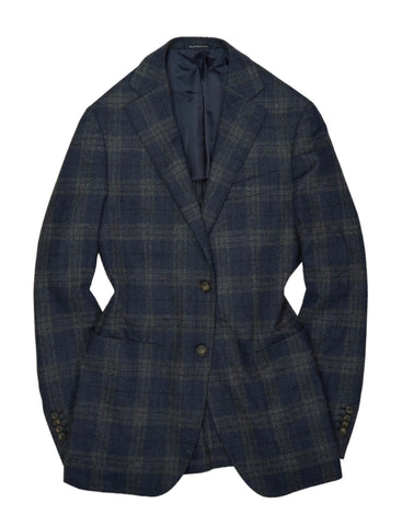 Suitsupply - Navy Checked Wool Flannel Sports Jacket 48