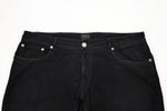 PT01 - Black Cotton Moleskin 5-Pocket Trousers 37/32