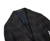 Tagliatore - Brown/Navy Checked Virgin Wool Sports Jacket 52