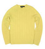 Polo Ralph Lauren - Pale Yellow Cable-Knit Cashmere Jumper 