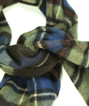 Multicolored Checked Wool Scarf