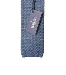 Barba Napoli - Steel Blue Grenadine Silk/linen Tie